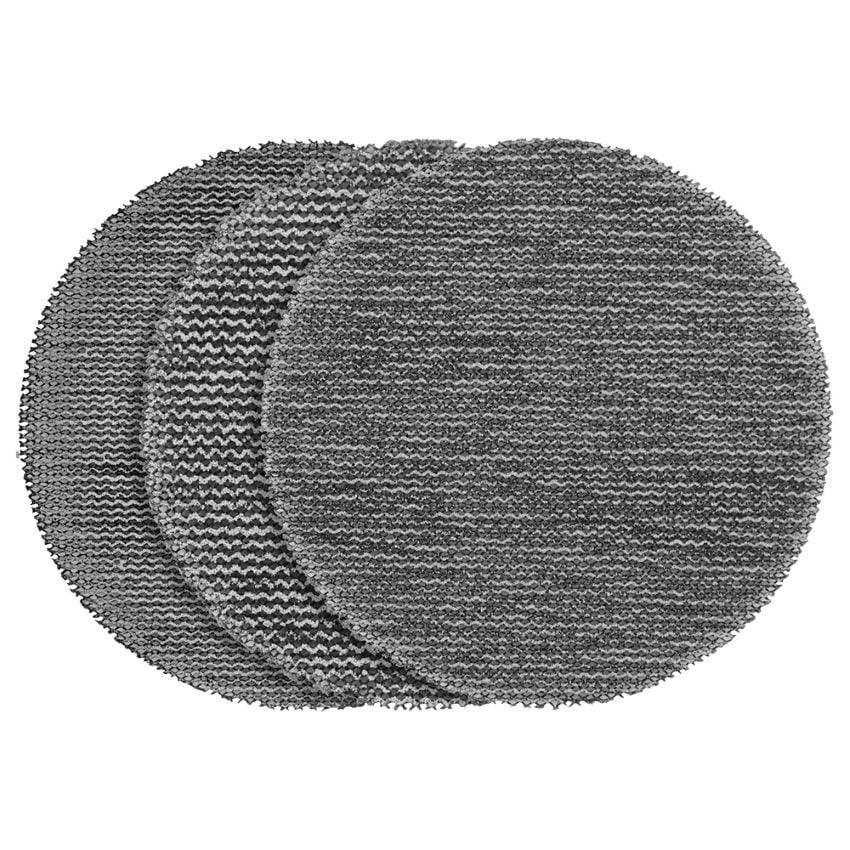 Milwaukee PowerGrid Tear Resistant Mesh Sanding Discs With Pad Saver, 80/120/180-Grit, 3-In 12-Pk