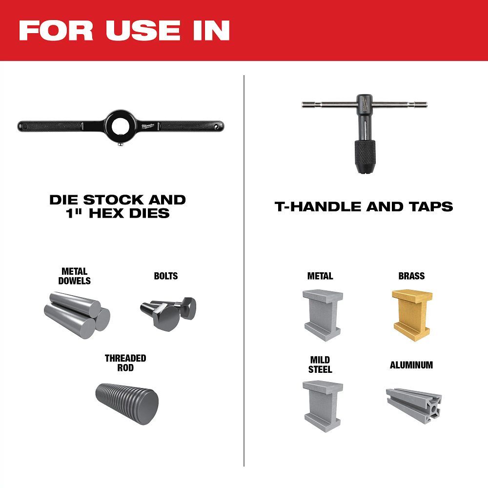 Milwaukee SAE Tap And Die Set, 17-Pc