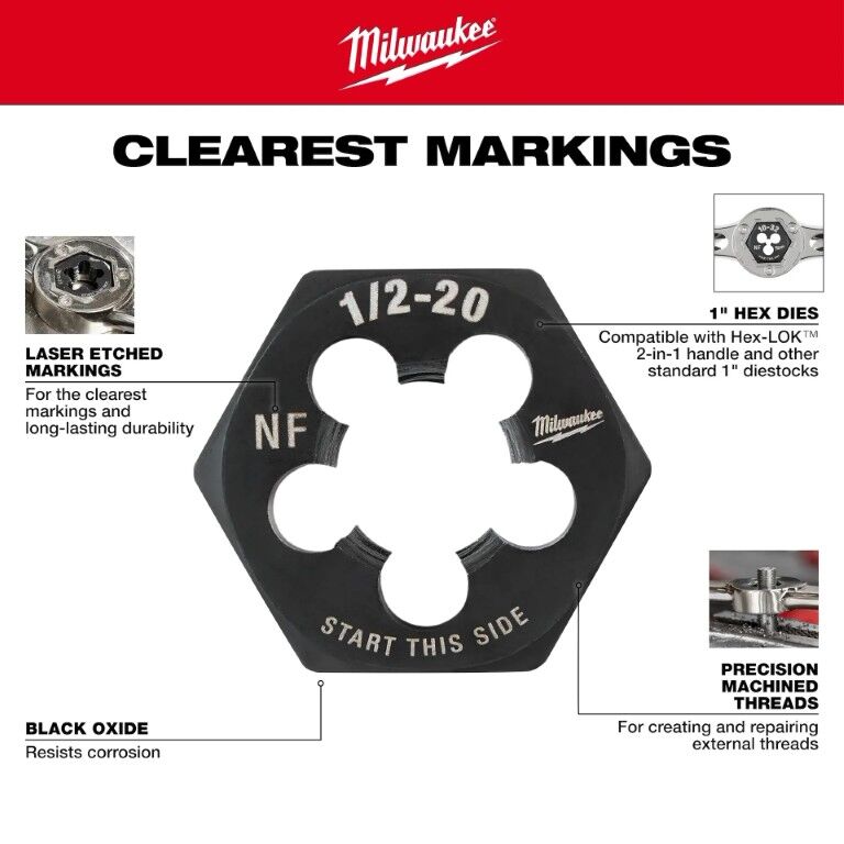 Milwaukee Metric Tap And Die Set, 17-Pc
