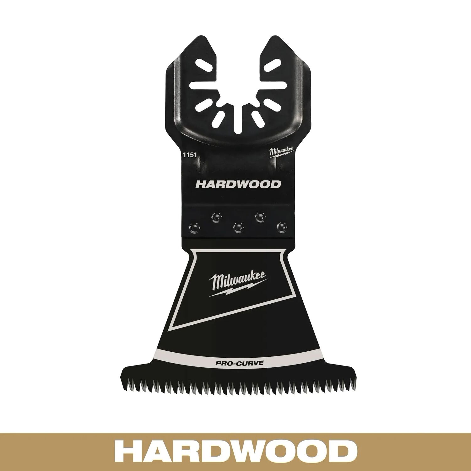 Milwaukee Open-Lok Oscillating HCS Precision Tooth Hardwood Universal Fit Blade, 2 1/2-In