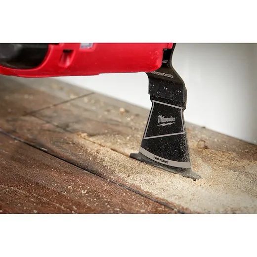 Milwaukee Open-Lok Oscillating HCS Precision Tooth Hardwood Universal Fit Blade, 2 1/2-In