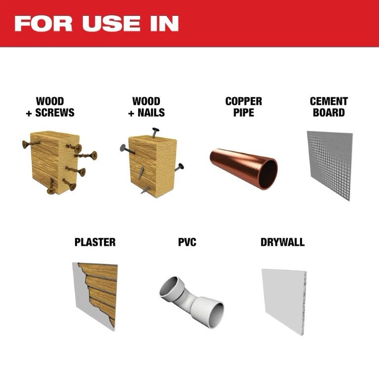 Milwaukee Open-Lok Oscillating Carbide Teeth Multi-Material Universal Fit Blade, 1 3/8-In, 3-Pk