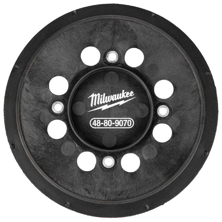 Milwaukee M18 Fuel Random Orbital Sander Replacement Backing Pad, 5-In
