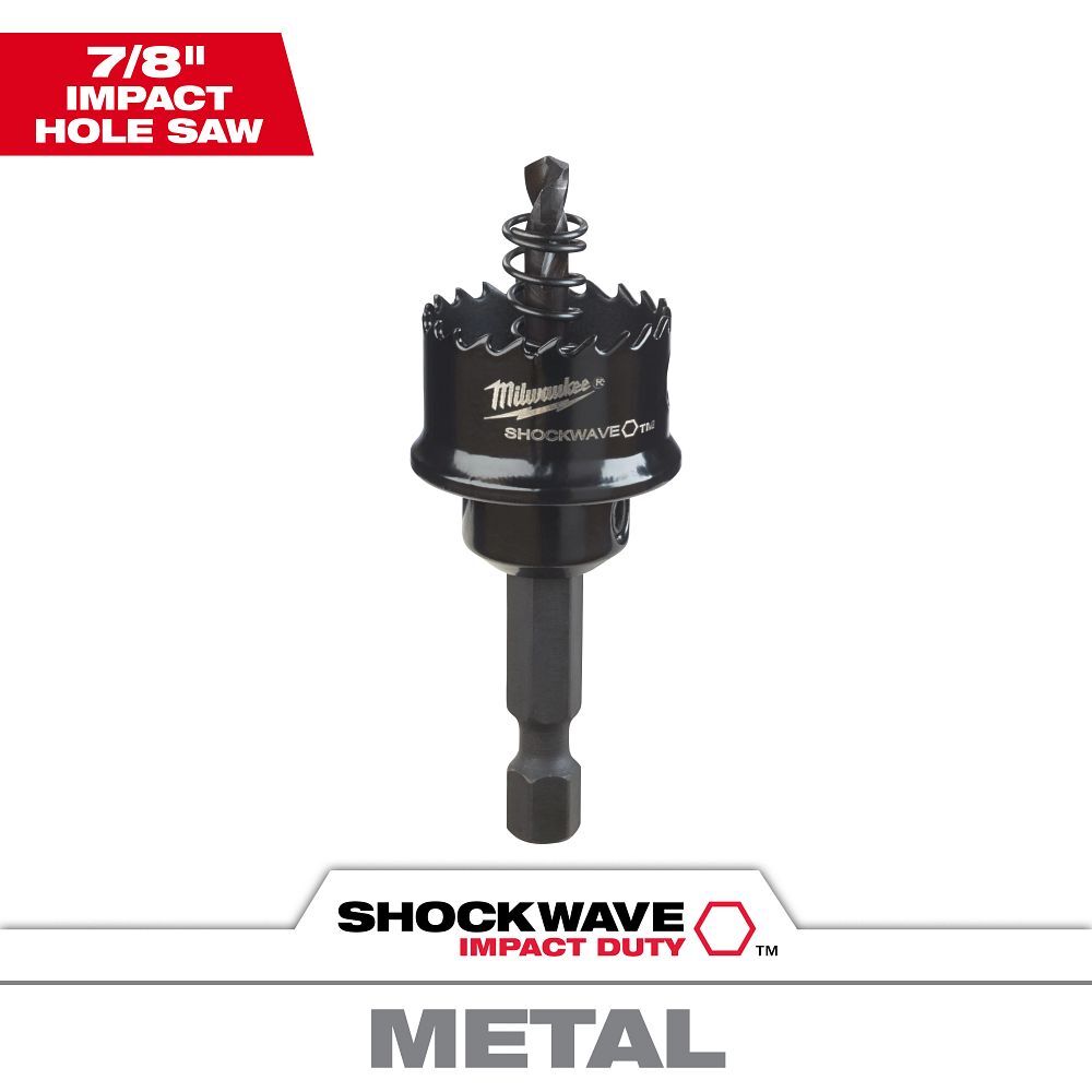 Milwaukee Shockwave Impact Duty Hole Saw, 7/8-In