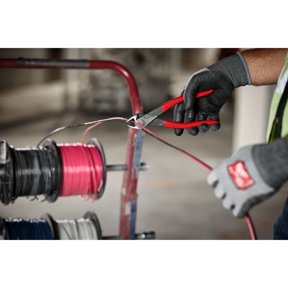 Milwaukee 8-In Diagonal Dipped Grip Cutting Pliers (USA)