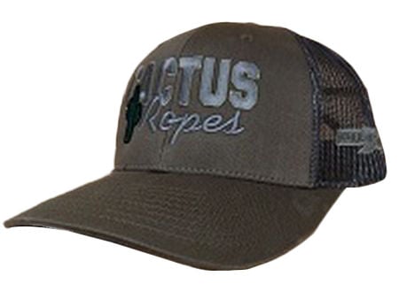 Cactus Ropes Mesh Snapback Hat - Chocolate