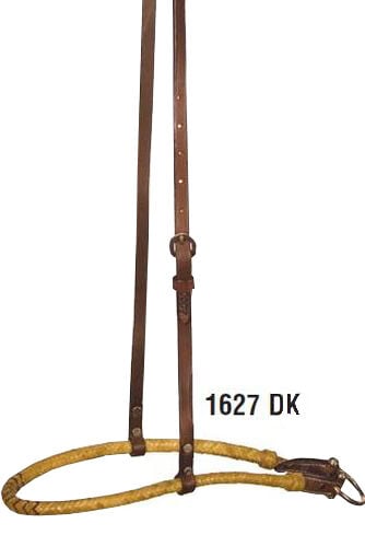 Buffalo Leather Dark Oil Rawhide Noseband