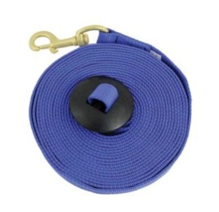 Partrade Blue Lunge Line With Rubber Stopper