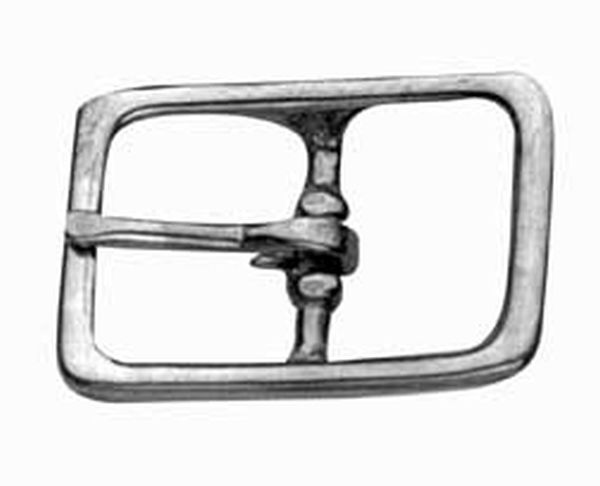 Partrade Plated Center Bar Buckle 1/2" - Nickel