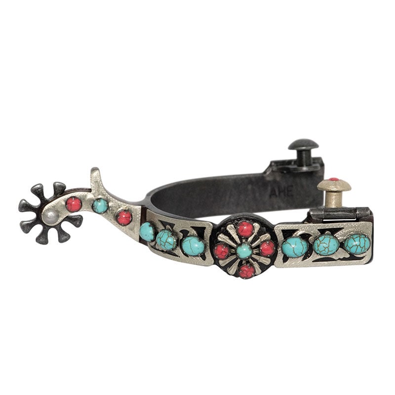 Partrade Southwest Collection Starburst Spurs in Dark Gray, Medium