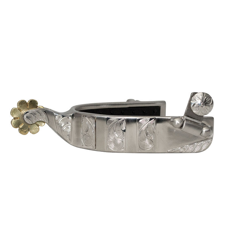 Partrade Anti-Slip Rubber Comfort Roping Spurs, Large