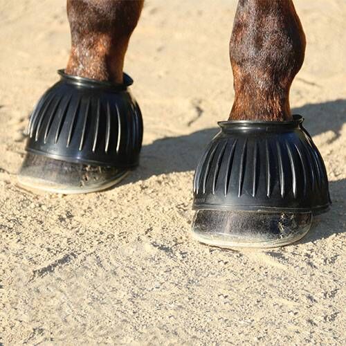 Professional's Choice Black Pull On Rubber Bell Boots, Large, 2-Pk