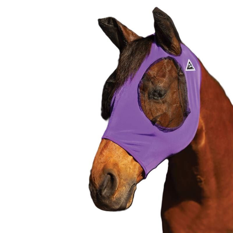 Professional's Choice Purple Horse Comfort Fit Lycra Fly Mask