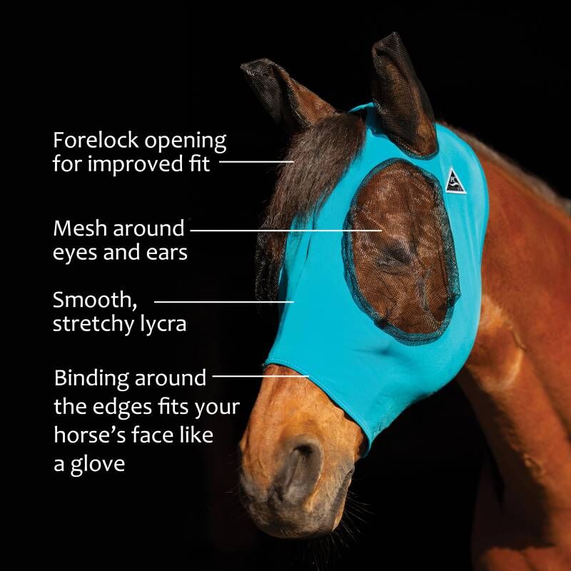 Professional's Choice Horse Comfort Fit Fly Mask Pink