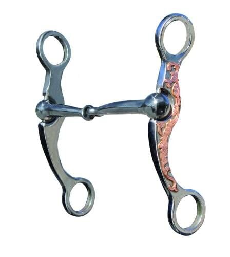 Professional's Choice Stockman Copper Shank Snaffle, 6-In Shank X 5 1/4-In Mouth