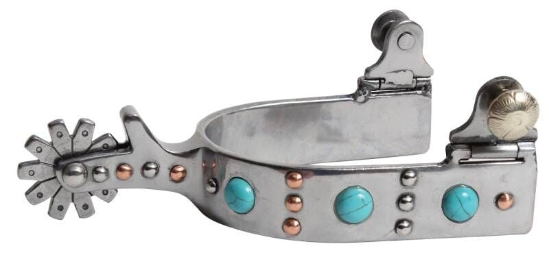 Professional's Choice Men's Turquoise Dot Spur