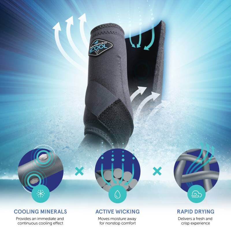 Professional's Choice Large Black 2XCool Sports Medicine Boot, 4-Pk