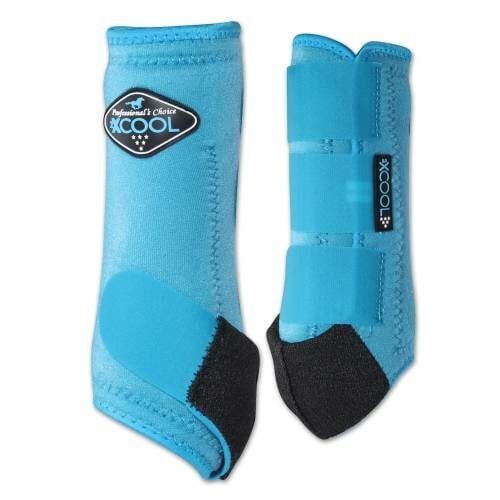 Professional's Choice 2XCool Sports Medicine Boot Front Pair in Pacific Blue, Large
