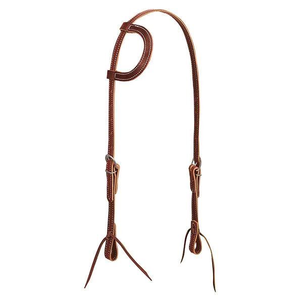 Weaver Leather Latigo Leather Flat Sliding Ear Headstall