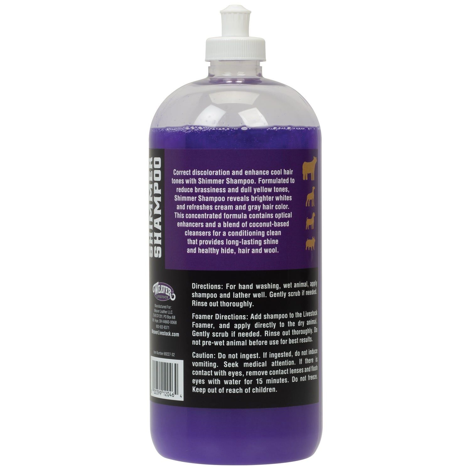 Weaver Livestock Shimmer Shampoo, 1-Qt