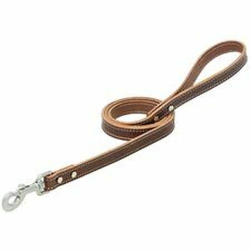 Weaver Leather Bridle Leather Dog Leash - Brown