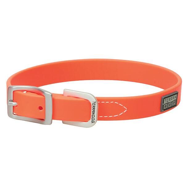 Terrain D.O.G. Blaze Orange X-Treme Adventure Dog Collar, 3/4-In x 13-In