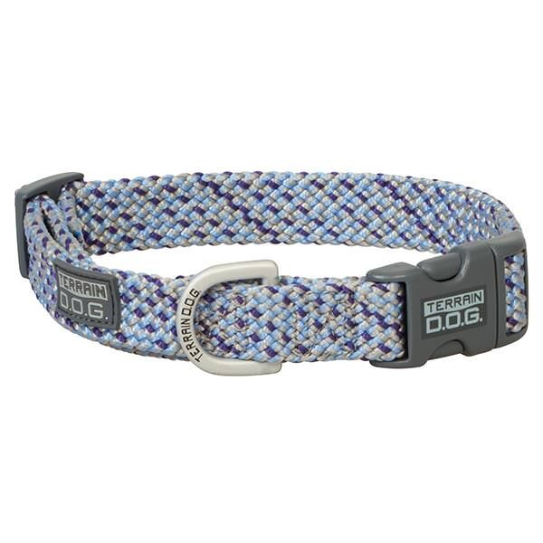 Terrain D.O.G. Large Sky Blue/Silver/Purple Elevation Snap-N-Go Collar