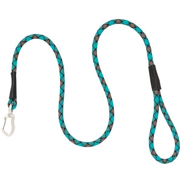 Terrain D.O.G. Teal/Gray/Black Bamboo Leash, 7/16-In x 4-Ft