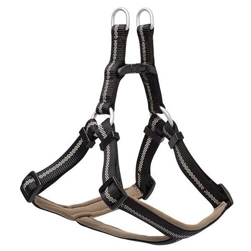 Weaver Leather Adjustable Dog Harness, M, Black
