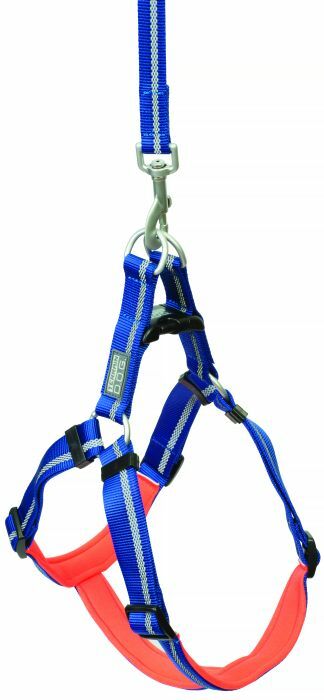 Weaver Leather Large Reflective Neoprene Harness - Dark Blue, L