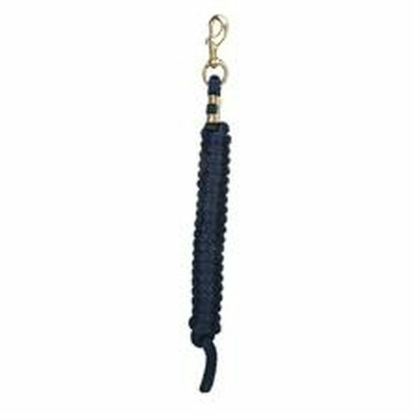 Weaver Leather Poly Lead Rope With A Solid Brass 225 Snap - Navy