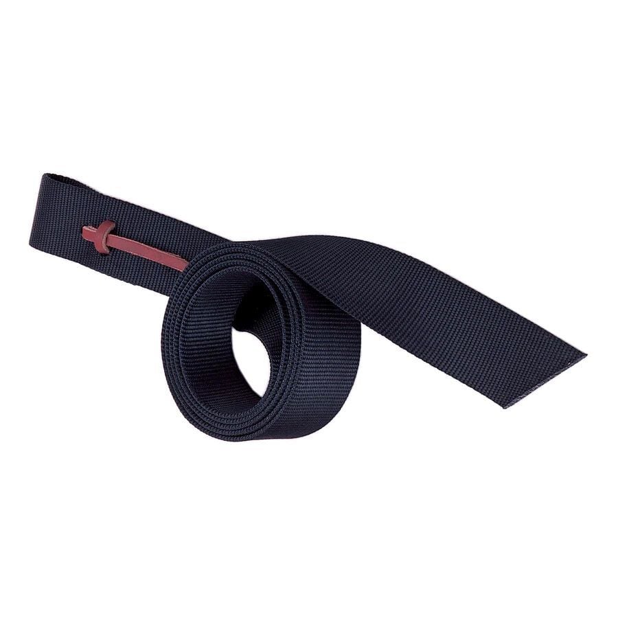 Weaver Leather Black Nylon Tie Strap with Holes, 1-3/4-In x 60-In