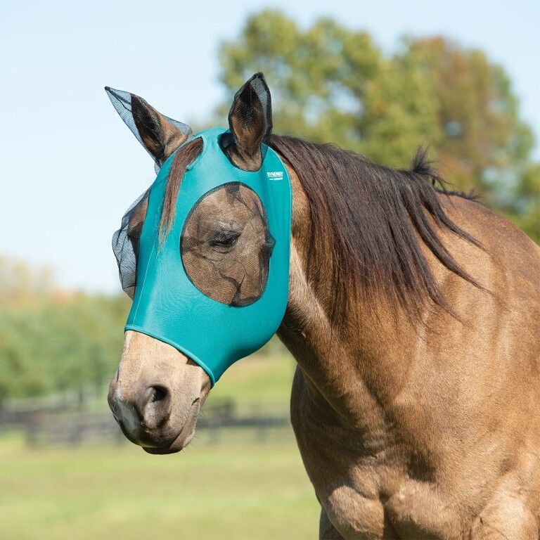 Weaver Leather Teal Small Equine Lycra Fly Masks Powered by Coolcore