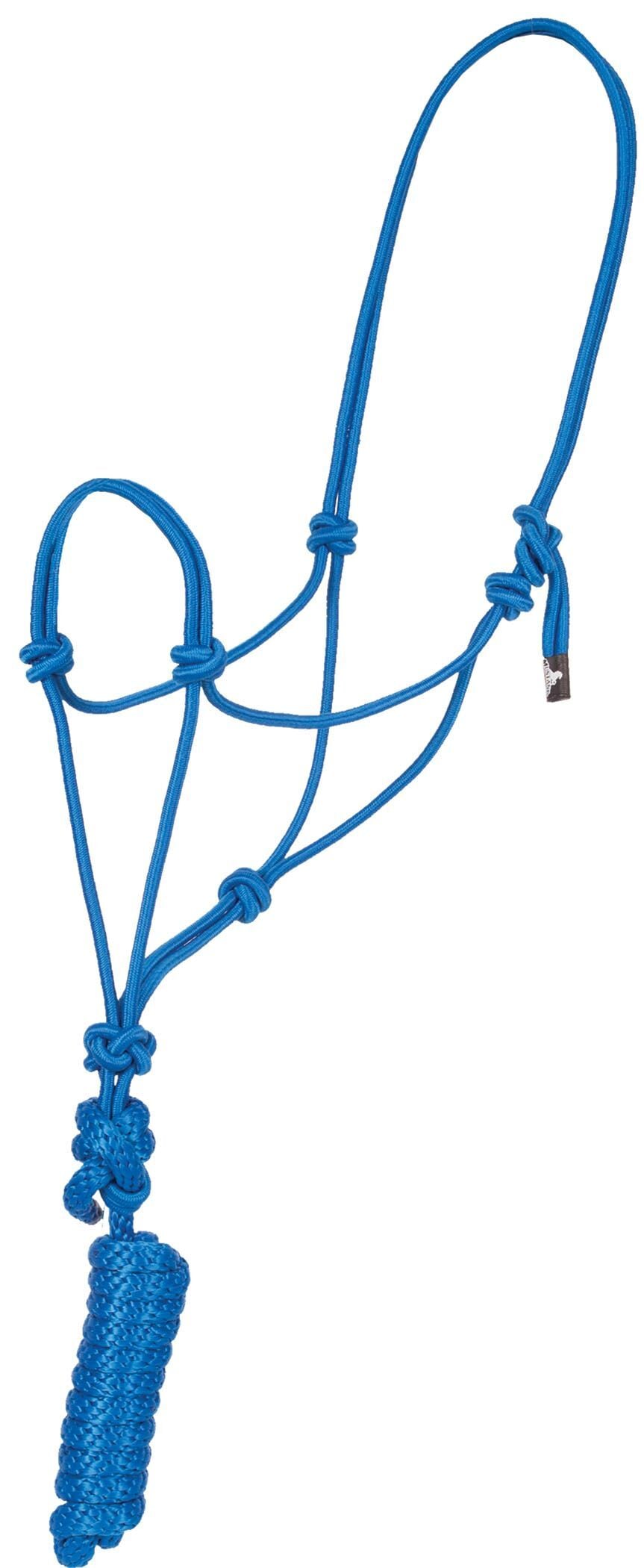 Mustang Manufacturing Blue Economy Mountain Rope Halter and Lead