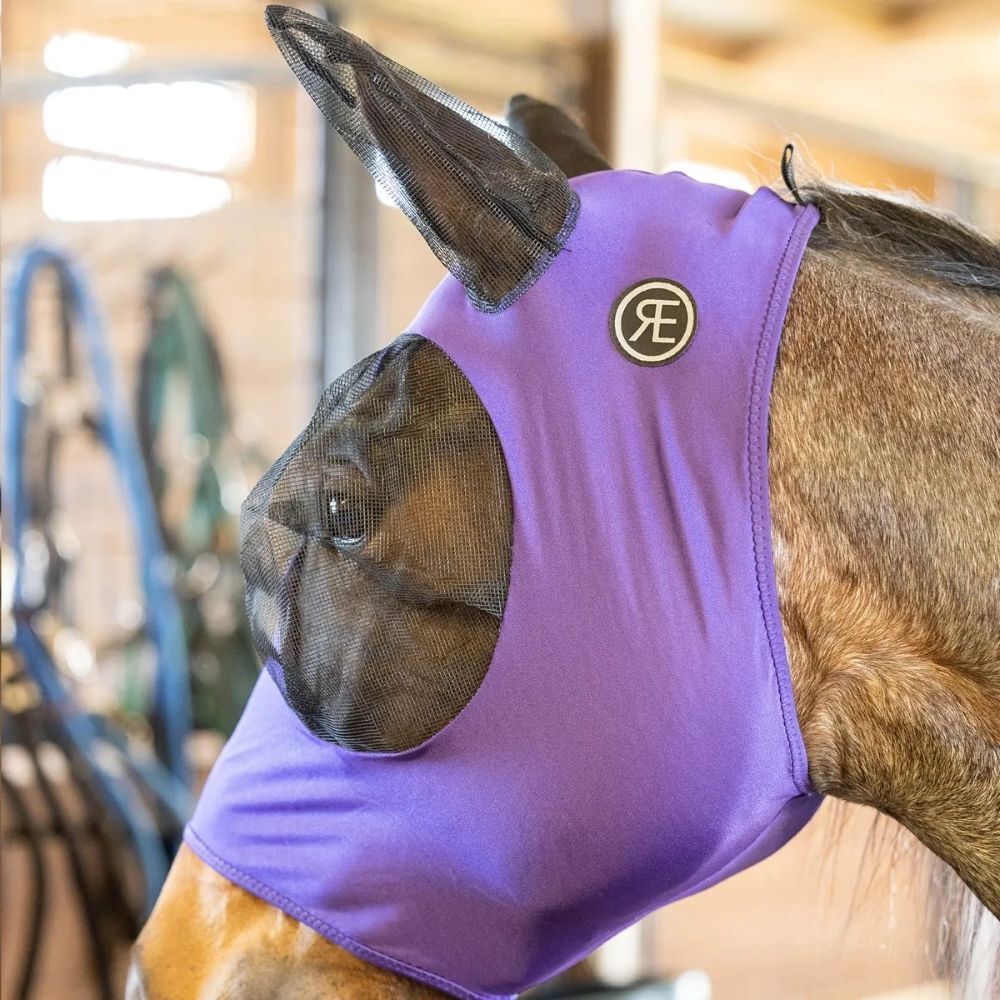 Reinsman Lycra Fly Mask Purple, Medium