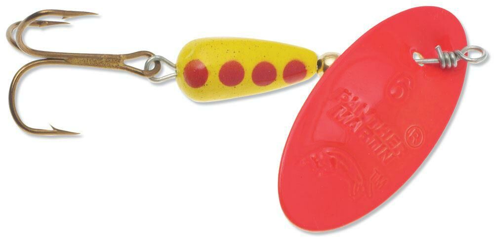 Panther Martin 1/2 Spin Fluorescent - Red