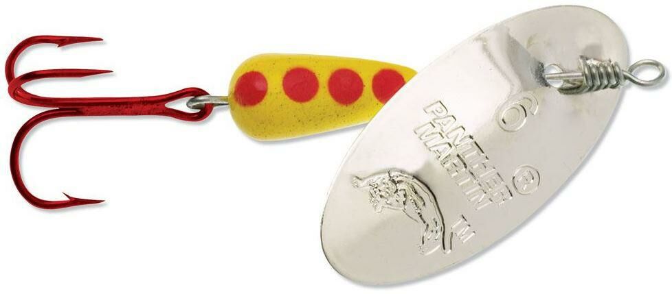 Panther Martin 1/8 Spinner With Red Hook - Silver