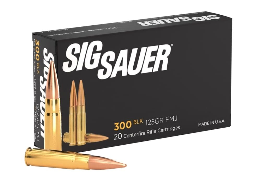 Sig Sauer Elite Ball 300BLK FMJ Rifle Ammo, 125 Grain, 20-Rd