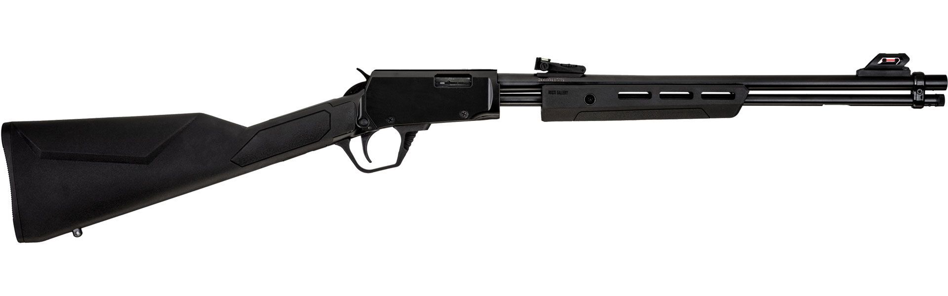 Rossi Gallery .22 LR 18" Black Polymer Prairie Dog Engraving Pump Action Rifle, 15-Rd