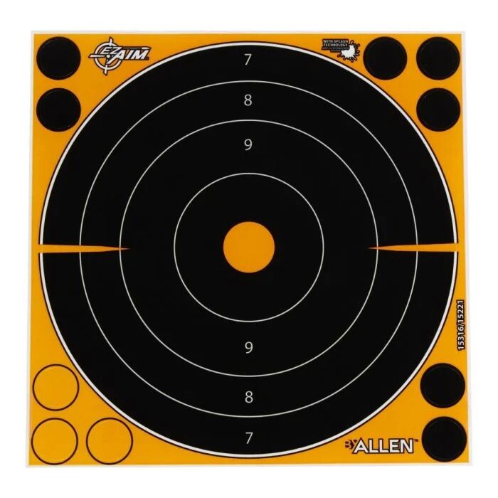 Allen EZ Aim Adhesive Splash reactive Paper Shooting Targets, 8 X 8-In, 30-Pk