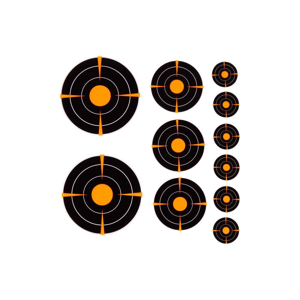 Allen EZ Aim Adhesive Splash Reactive Paper Shooting Targets Variety Pack, 12-Pk