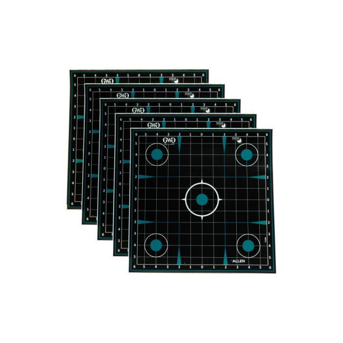 Allen Girls With Guns Adhesive Splash Reactive Paper Shooting Targets, 12 x 12-In, 5-PL