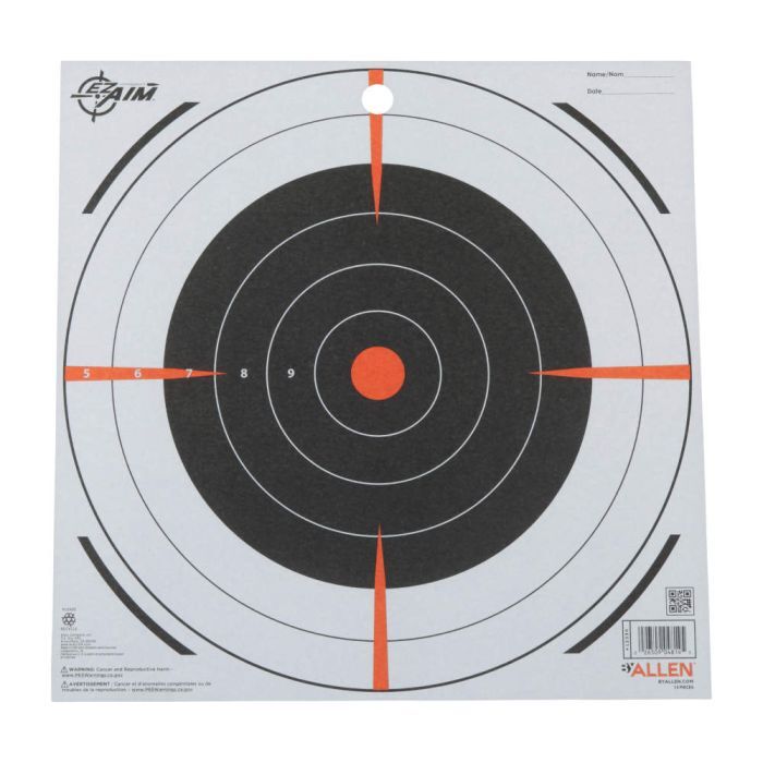 Allen EZ Aim Paper Shooting Targets, 12-In Bullseye Targets, 13-Pack