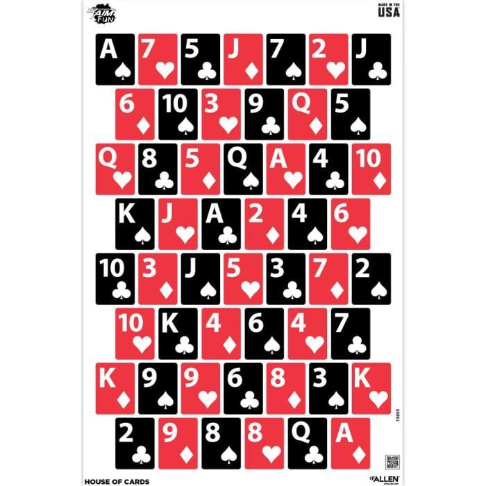 Allen EZ Aim House of Cards 23 X 35-In Paper Targets, 3-Pk