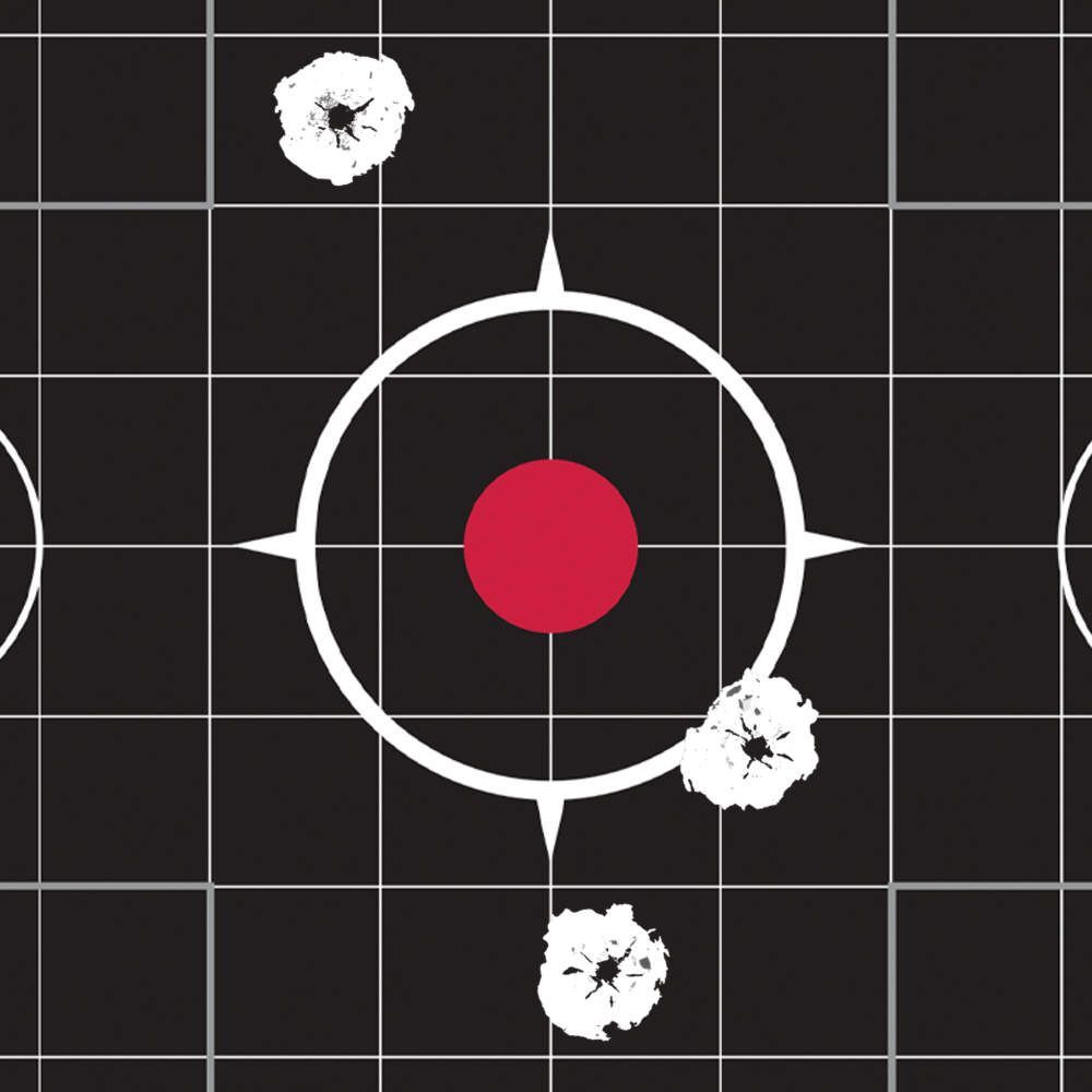 Allen Ruger 10/22 Splash Reactive Adhesive Paper Target Kit 12.5-In Square, Sight-In Grid, 5-Pk