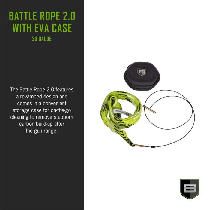 Breakthrough Clean Technologies 20-Gauge Shotgun Battle Rope 2.0 with EVA Case