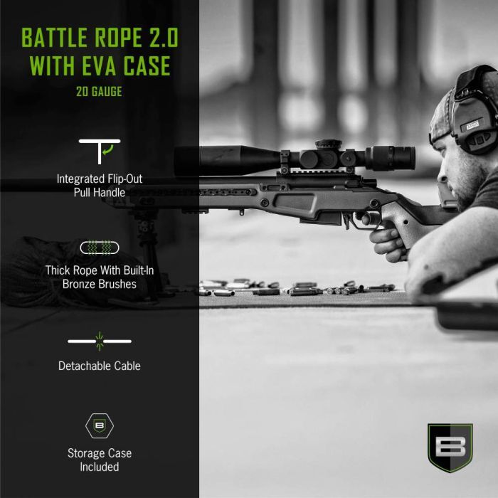 Breakthrough Clean Technologies 20-Gauge Shotgun Battle Rope 2.0 with EVA Case