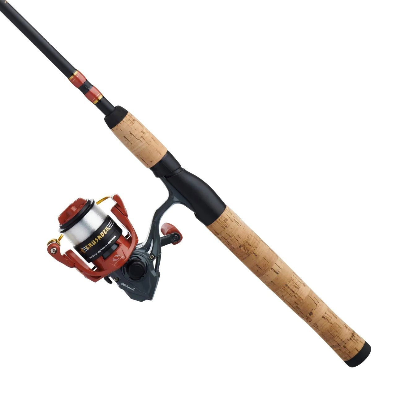 Shakespeare Crusader 2-Piece Medium Spinning Combo, 7-Ft