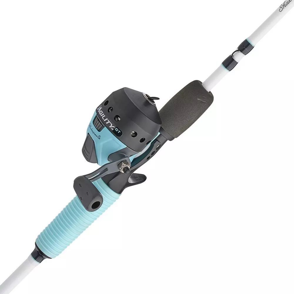 Shakespeare Agility Gel-Tech Seafoam Spincast Combo
