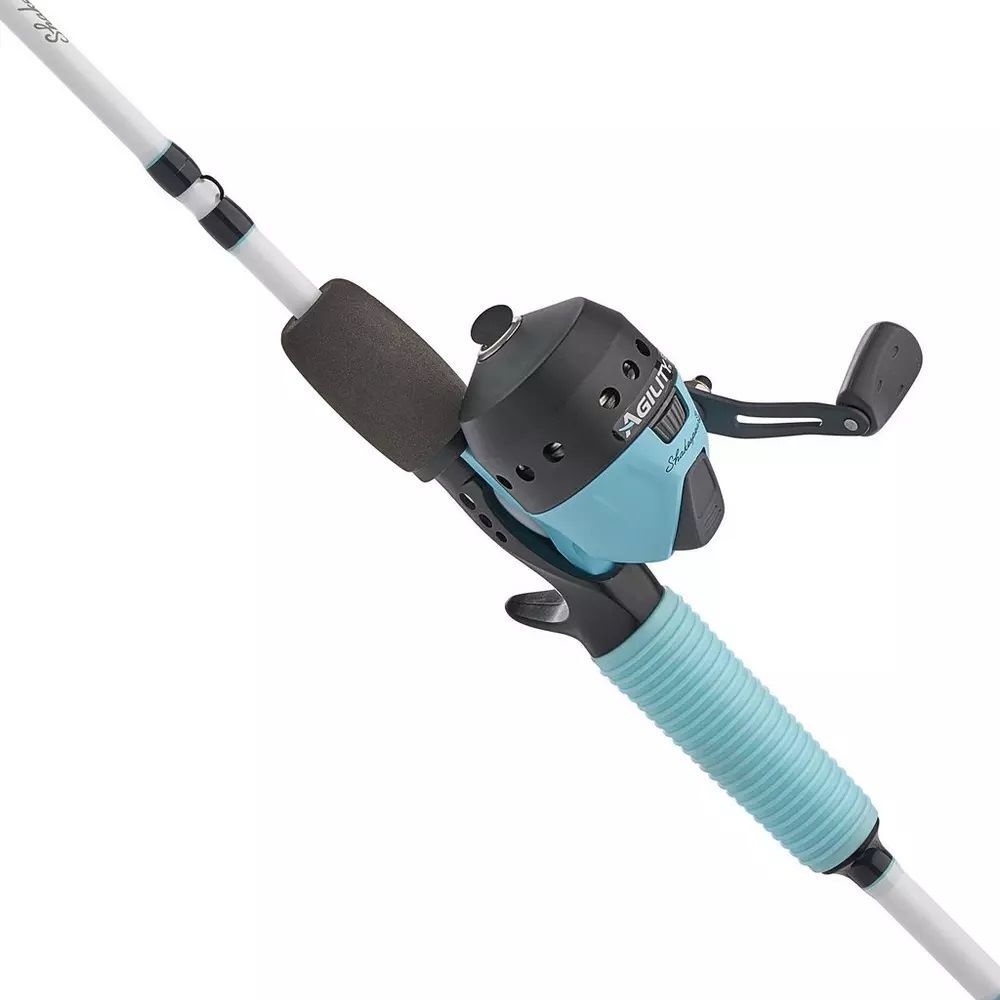 Shakespeare Agility Gel-Tech Seafoam Spincast Combo